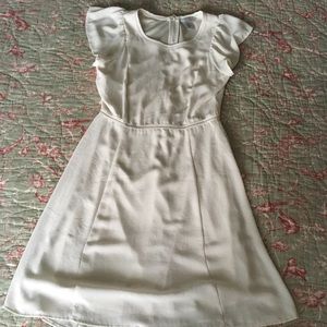 H&M white cap sleeve short sleeve dress size 8